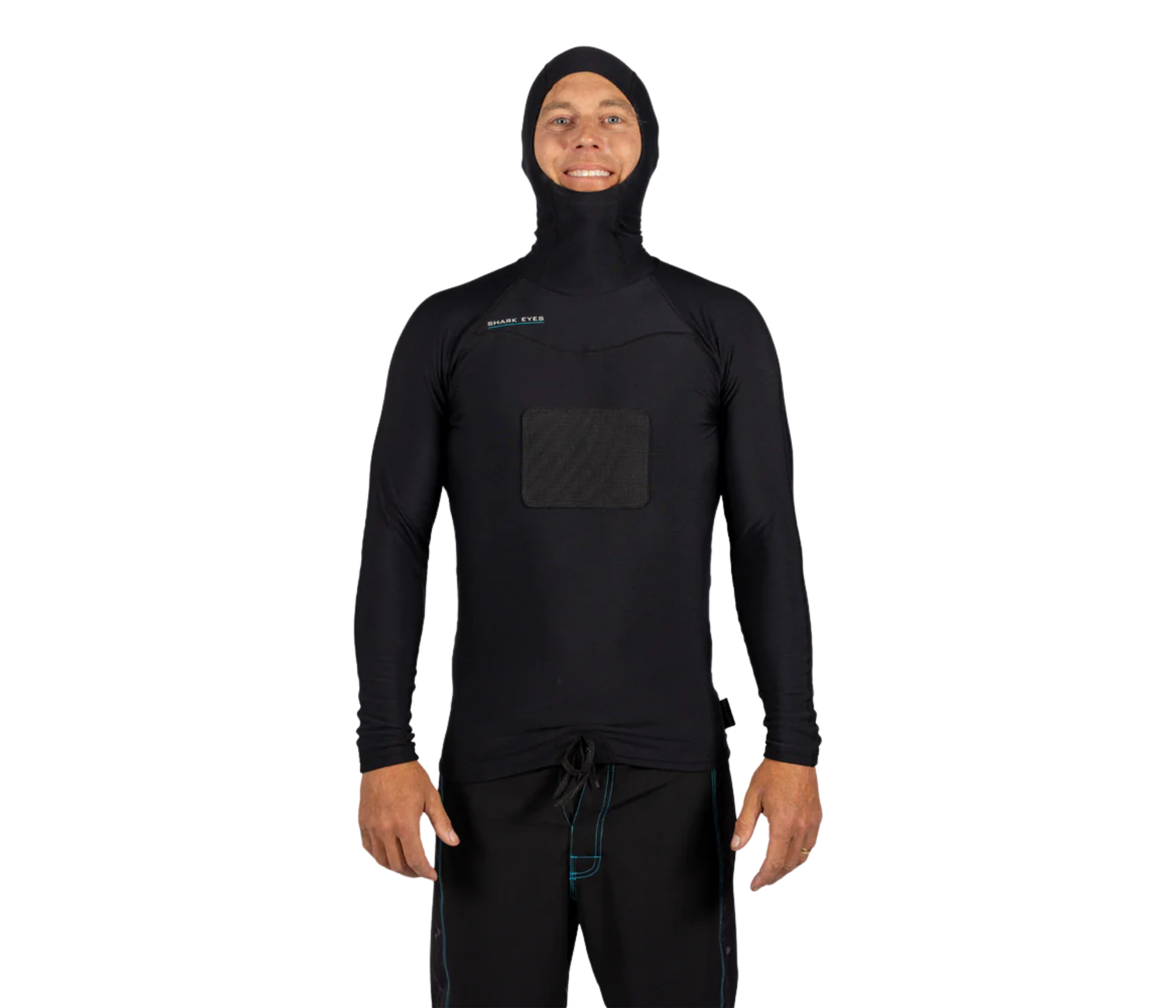 Shark Eyes - Thermal Rash Vest Mens Hooded Hybrid Long Sleeve 1.5mm