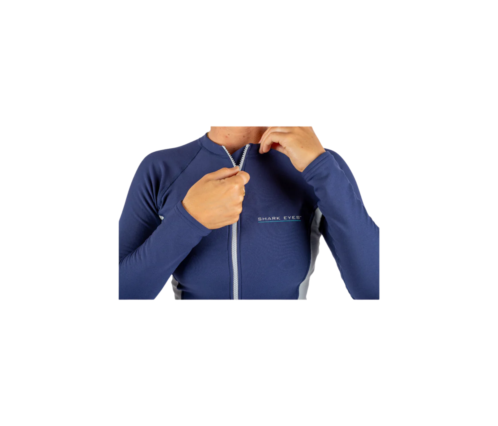 Shark Eyes - Thermal Rash Vest Womens Long Sleeve Front Zip 1.5mm