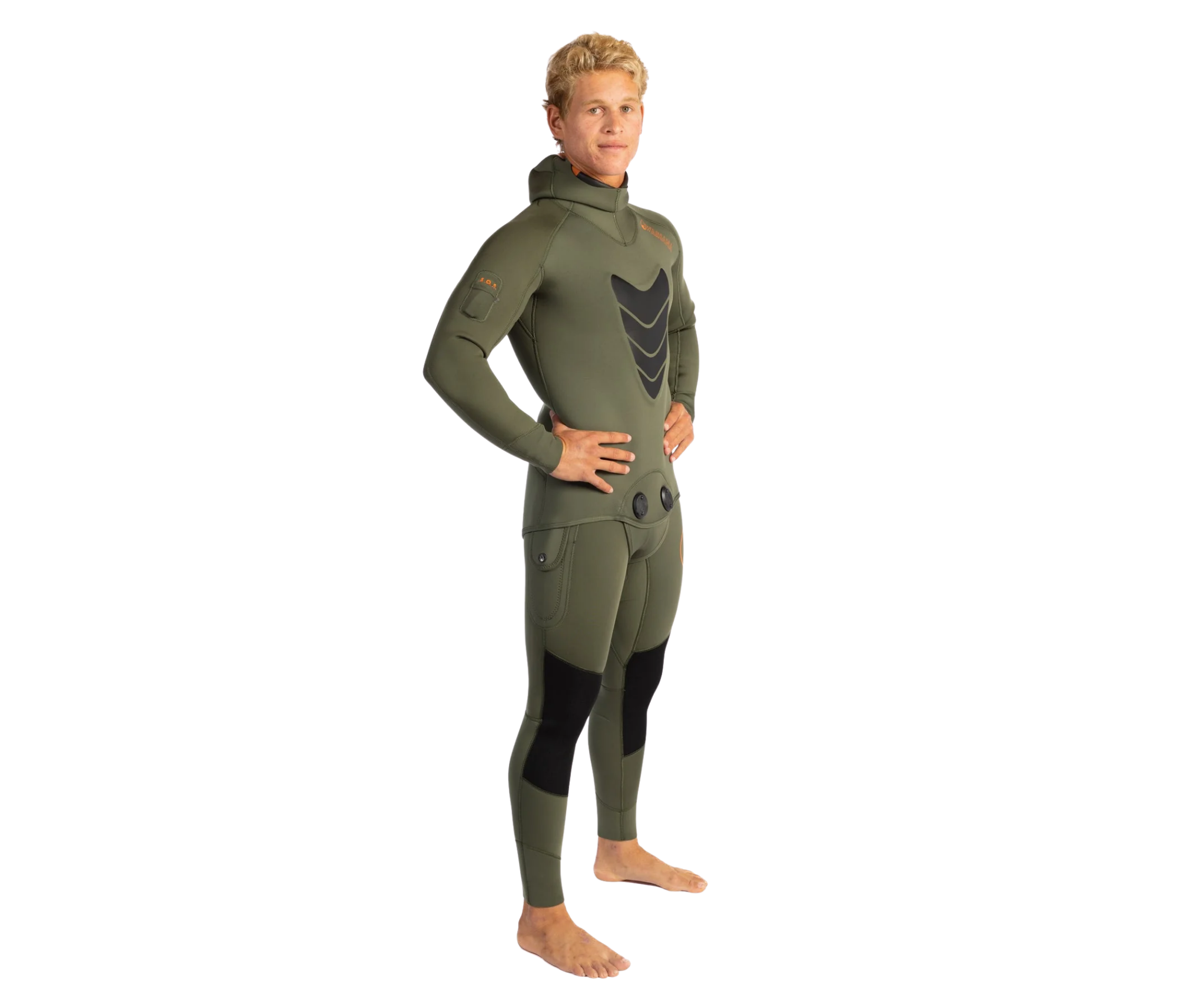 Waihana - Men's 2pc Ranger Green Wetsuit - 3mm