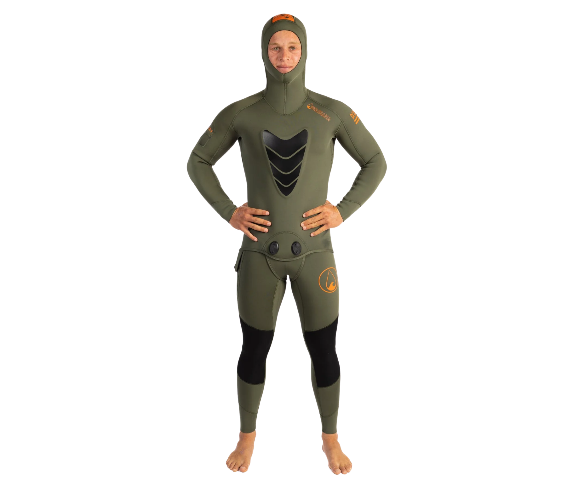 Waihana - Men's 2pc Ranger Green Wetsuit - 3mm