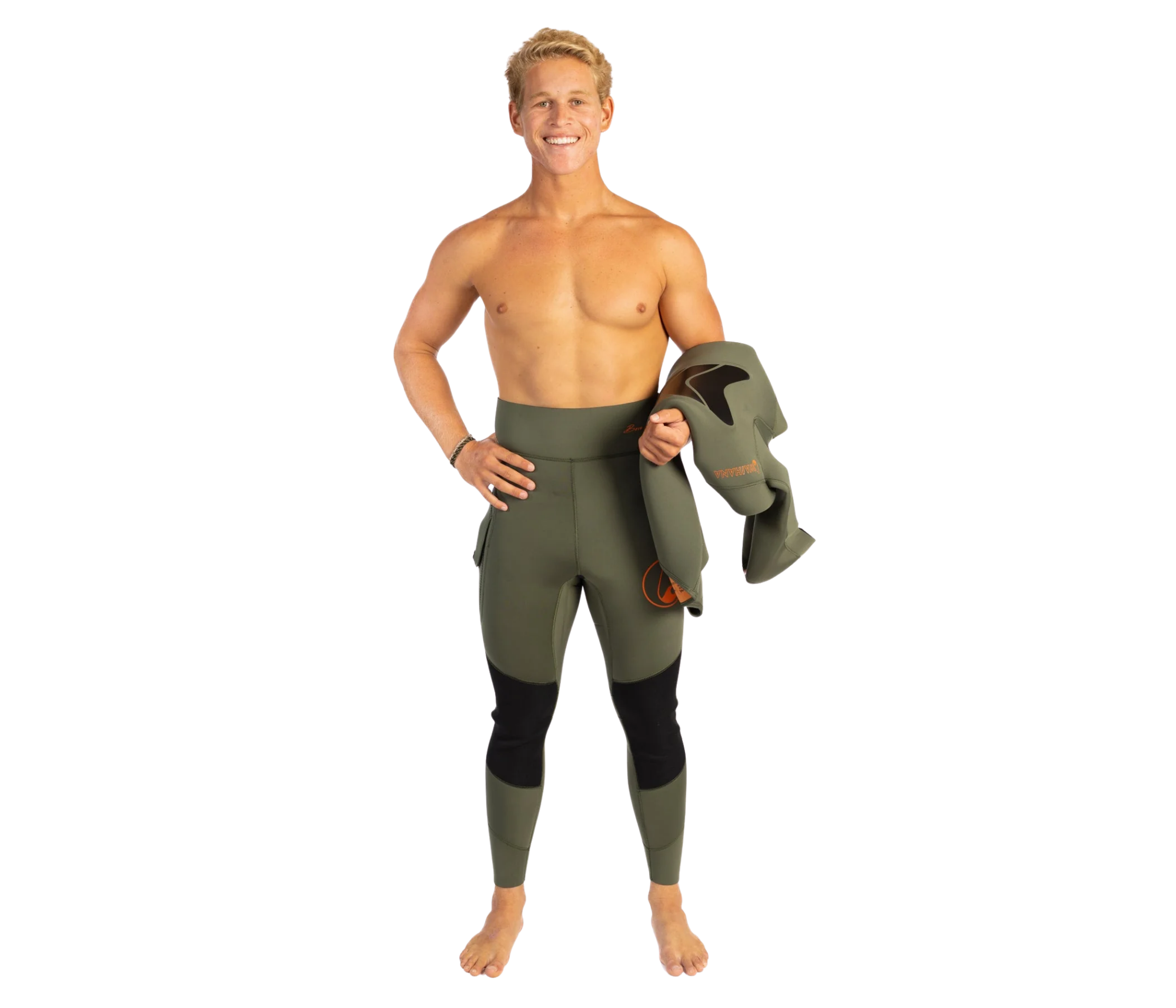 Waihana - Men's 2pc Ranger Green Wetsuit - 3mm