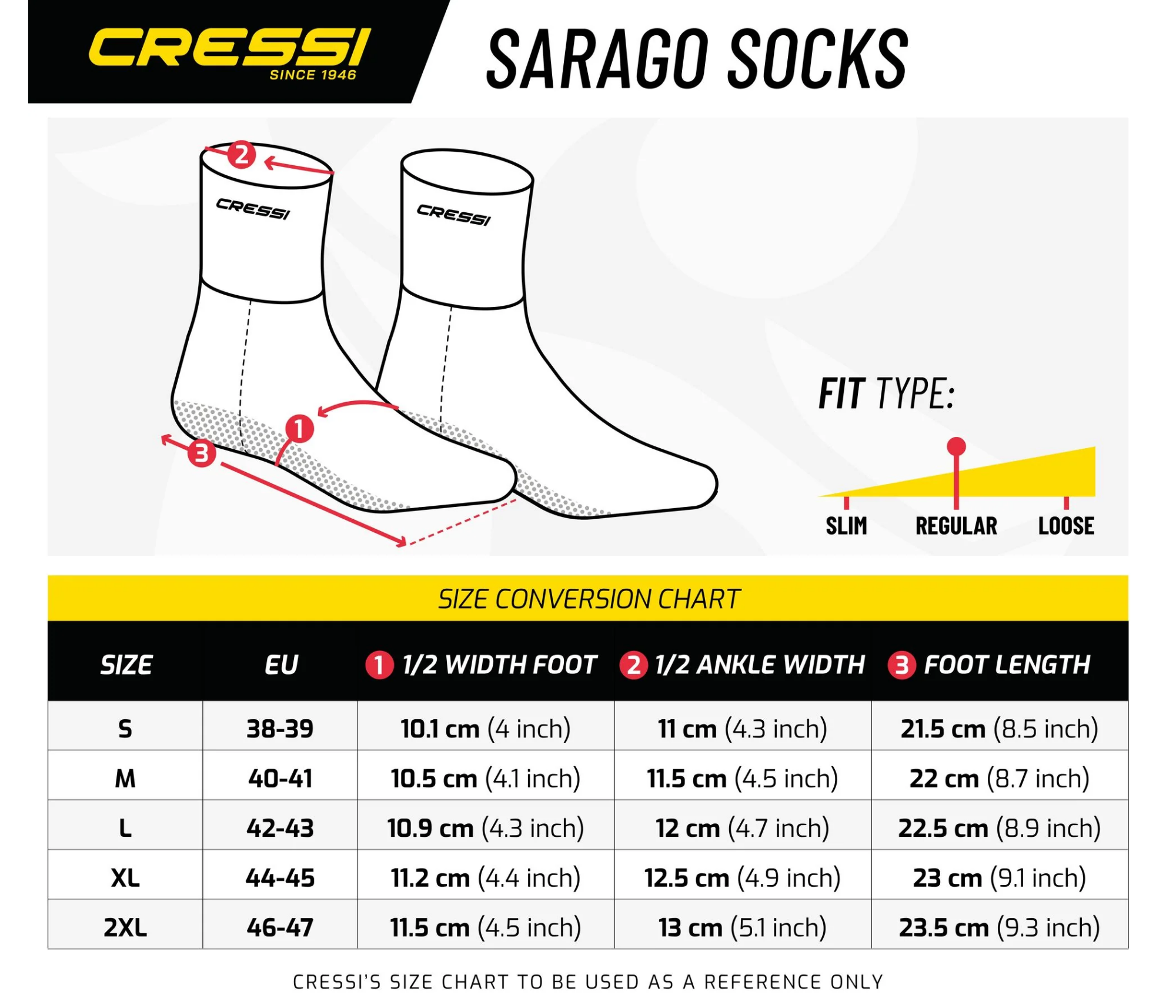 Cressi - Sarago Thermal Socks - 3mm
