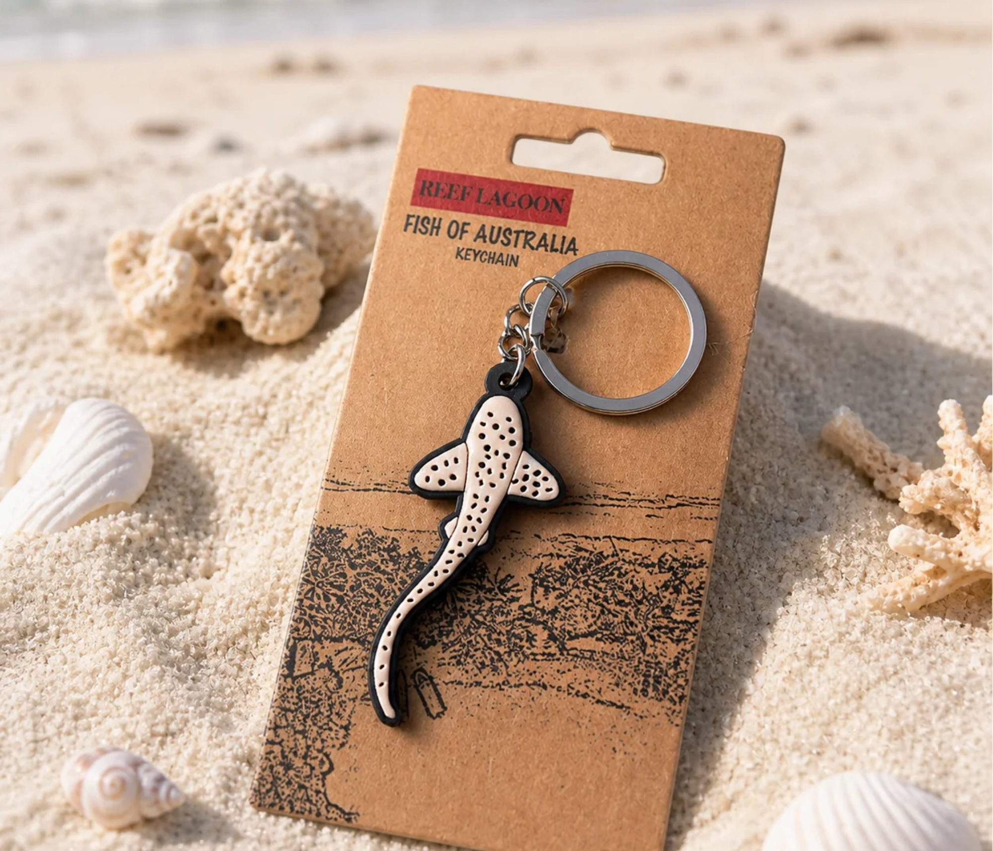 Reef Lagoon - Fish Keychains - Leopard Shark