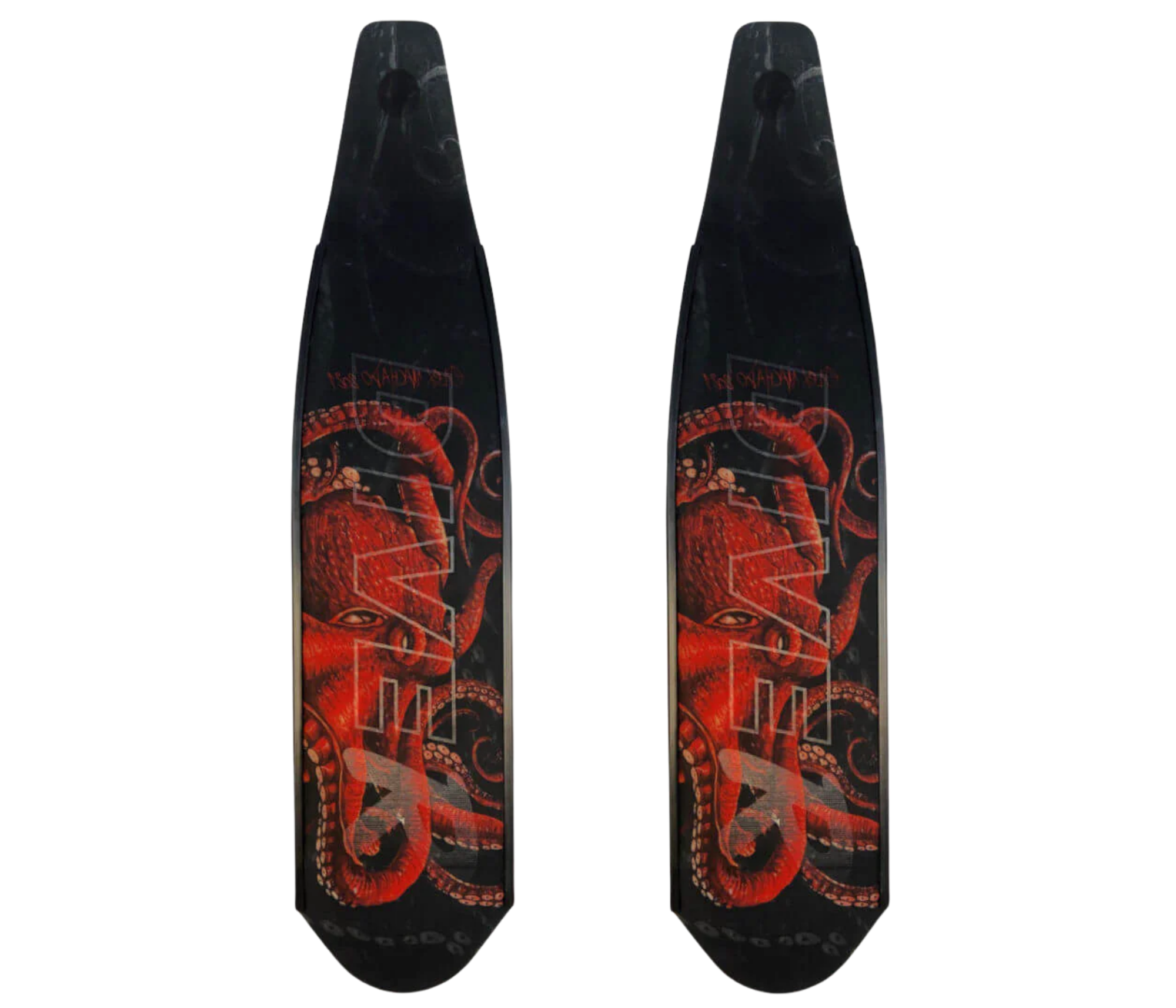DiveR - Fin Blades - Wild Red Octopus - Composite