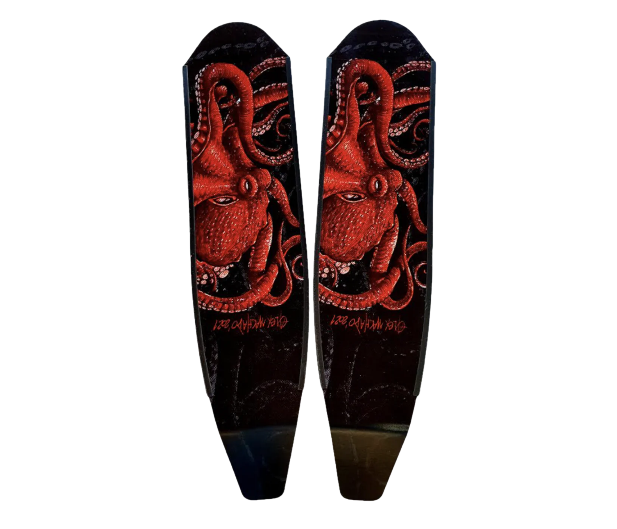 DiveR - Fin Blades - Wild Red Octopus - Composite