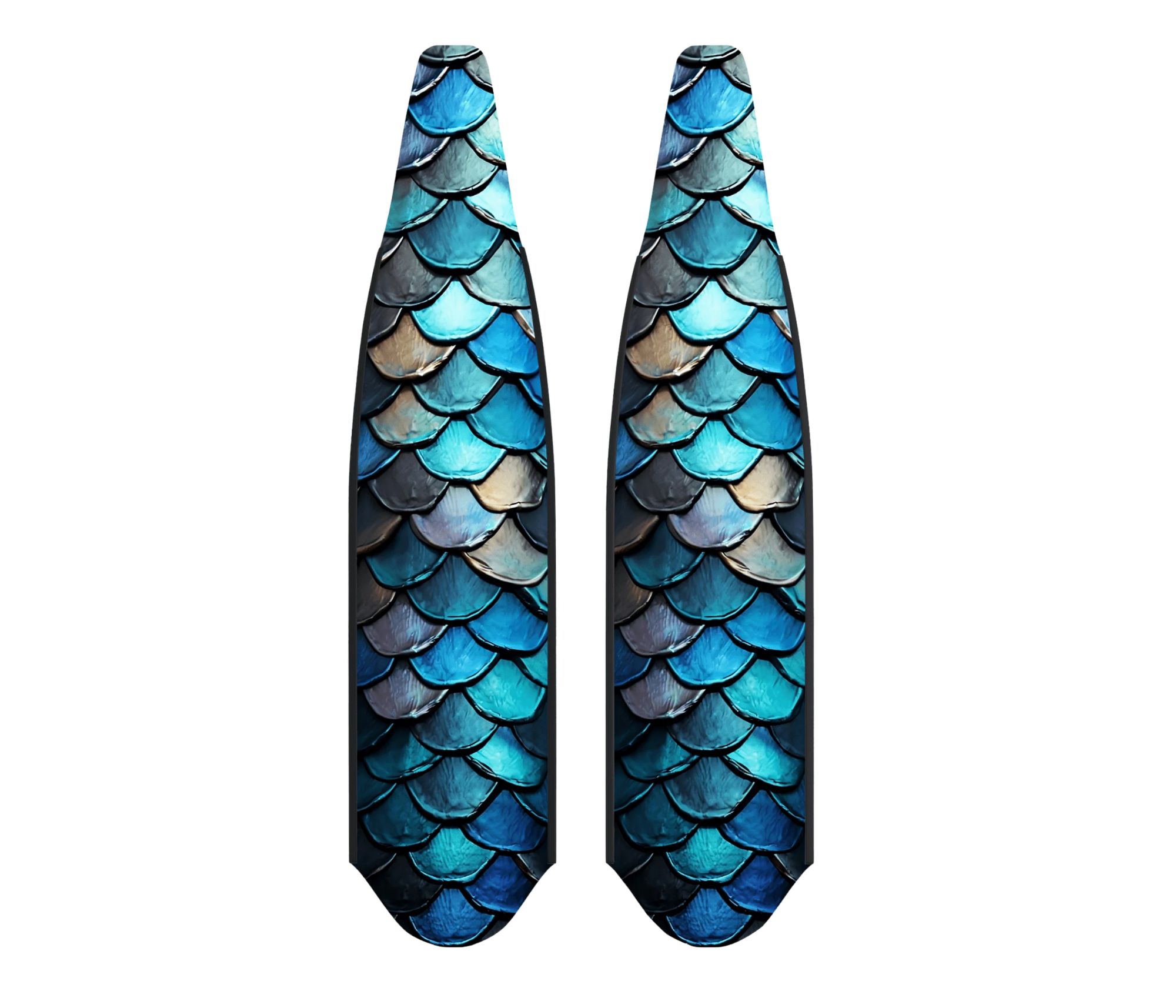 DiveR - Fin Blades -  Blue Scale - Composite