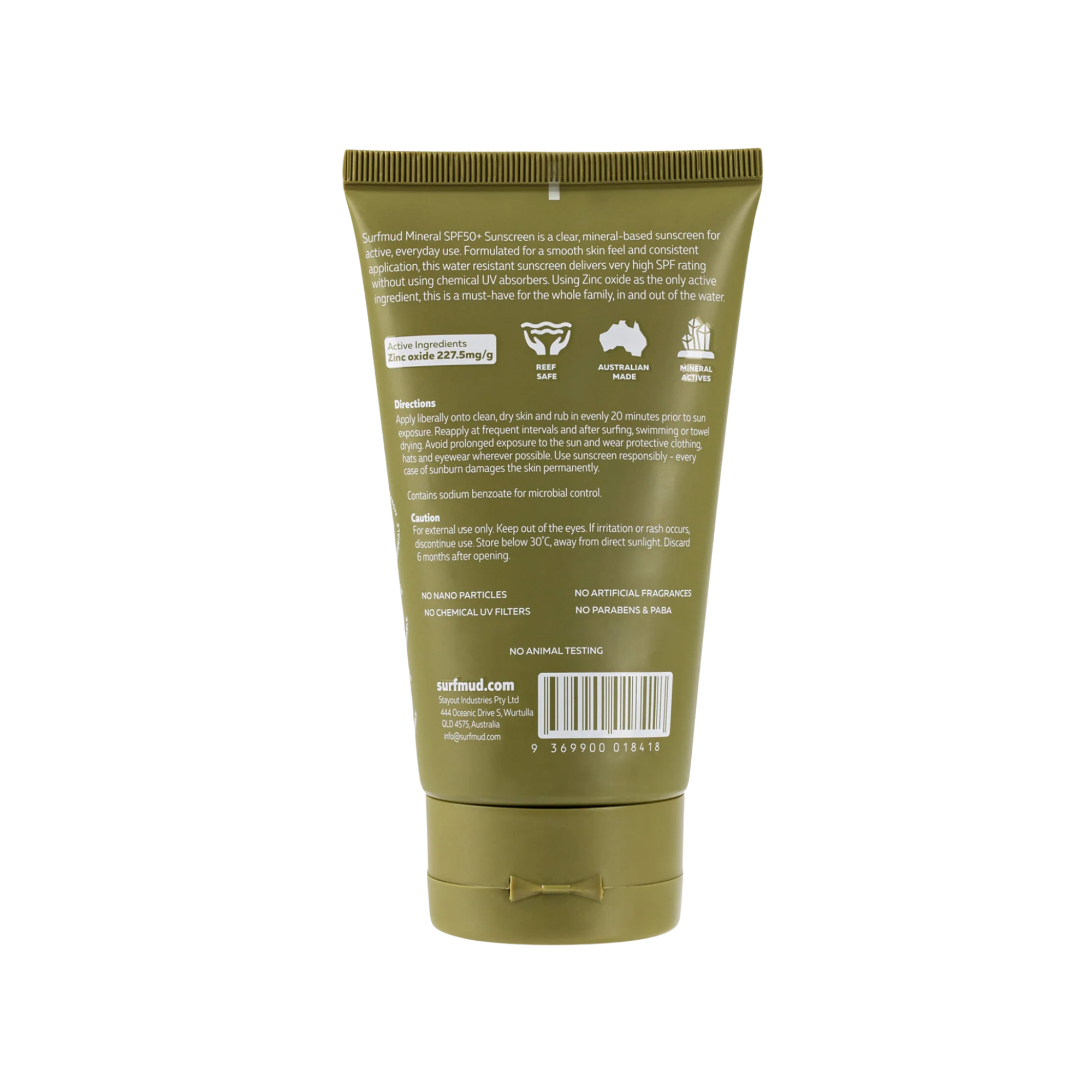SurfMud - Mineral Sunscreen SPF50+ - 125g