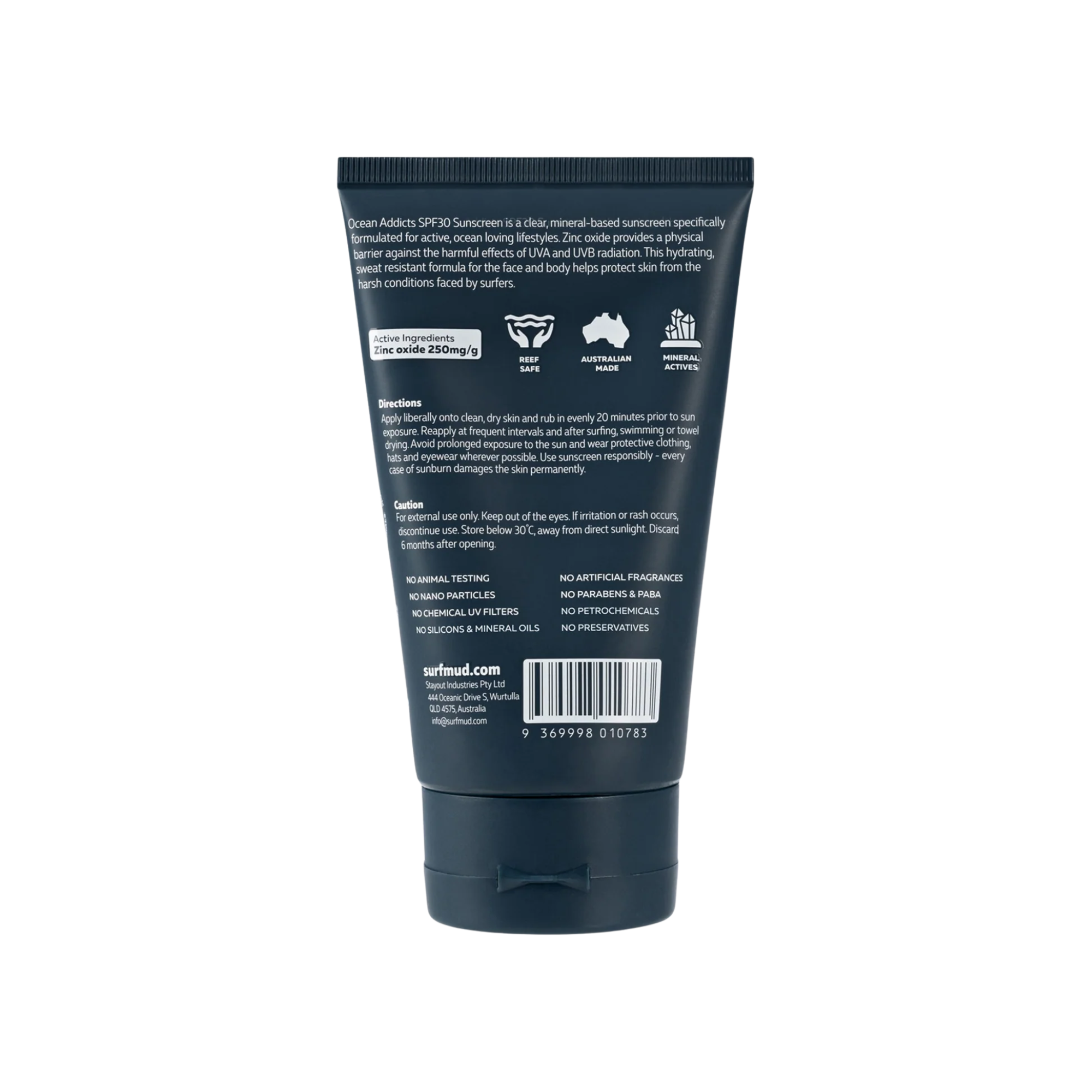 SurfMud - Ocean Addicts SPF30 Sunscreen - 125g