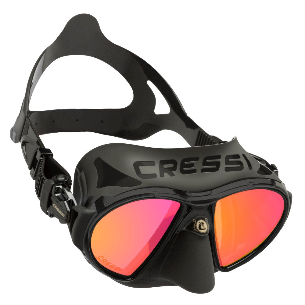 Cressi - Zeus Mask - Black with Iridium lens image 0