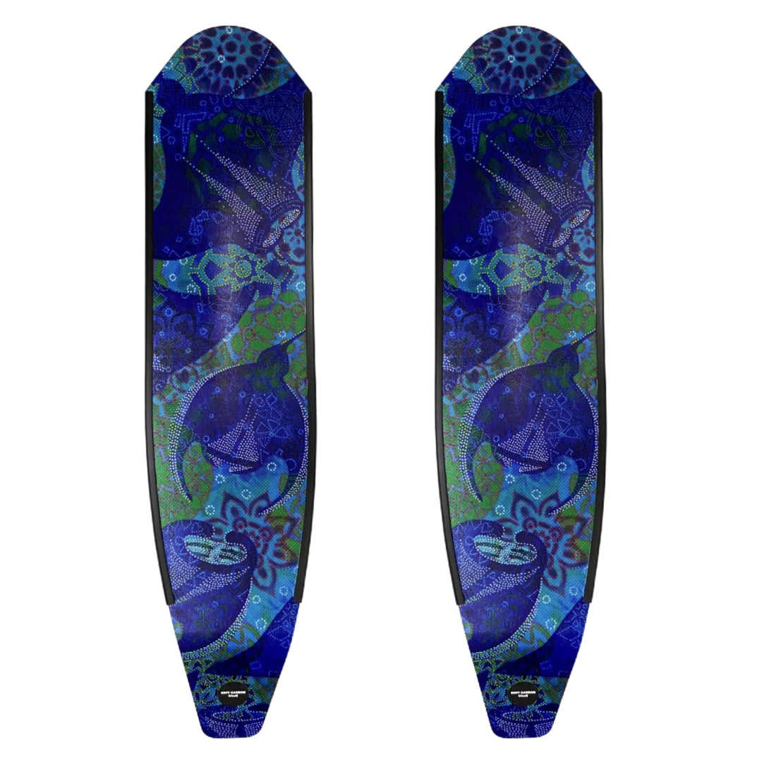 DiveR - Fin Blades - Manta - Composite - Soft, Black Rails image