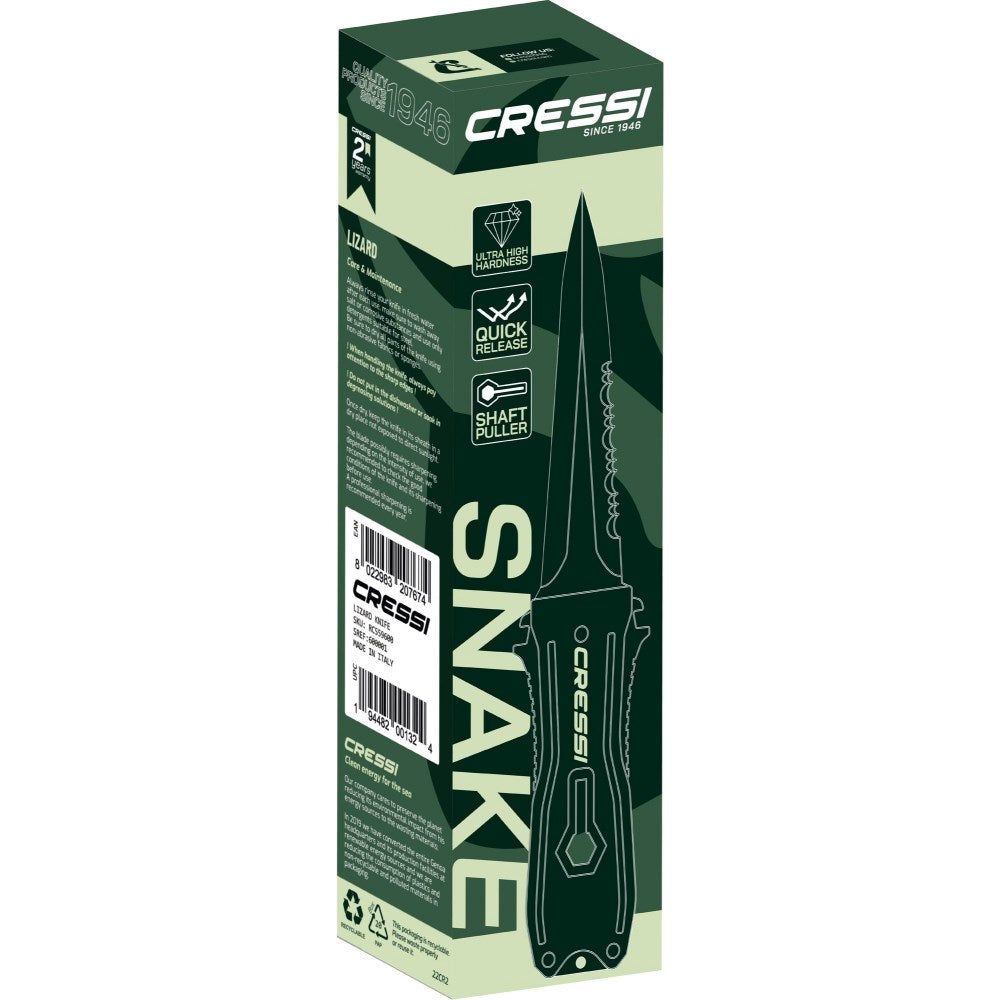 Cressi - Snake Knife - Black image 2