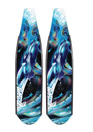 DiveR - Fin Blades - Zoe's Whales - Carbon image 2