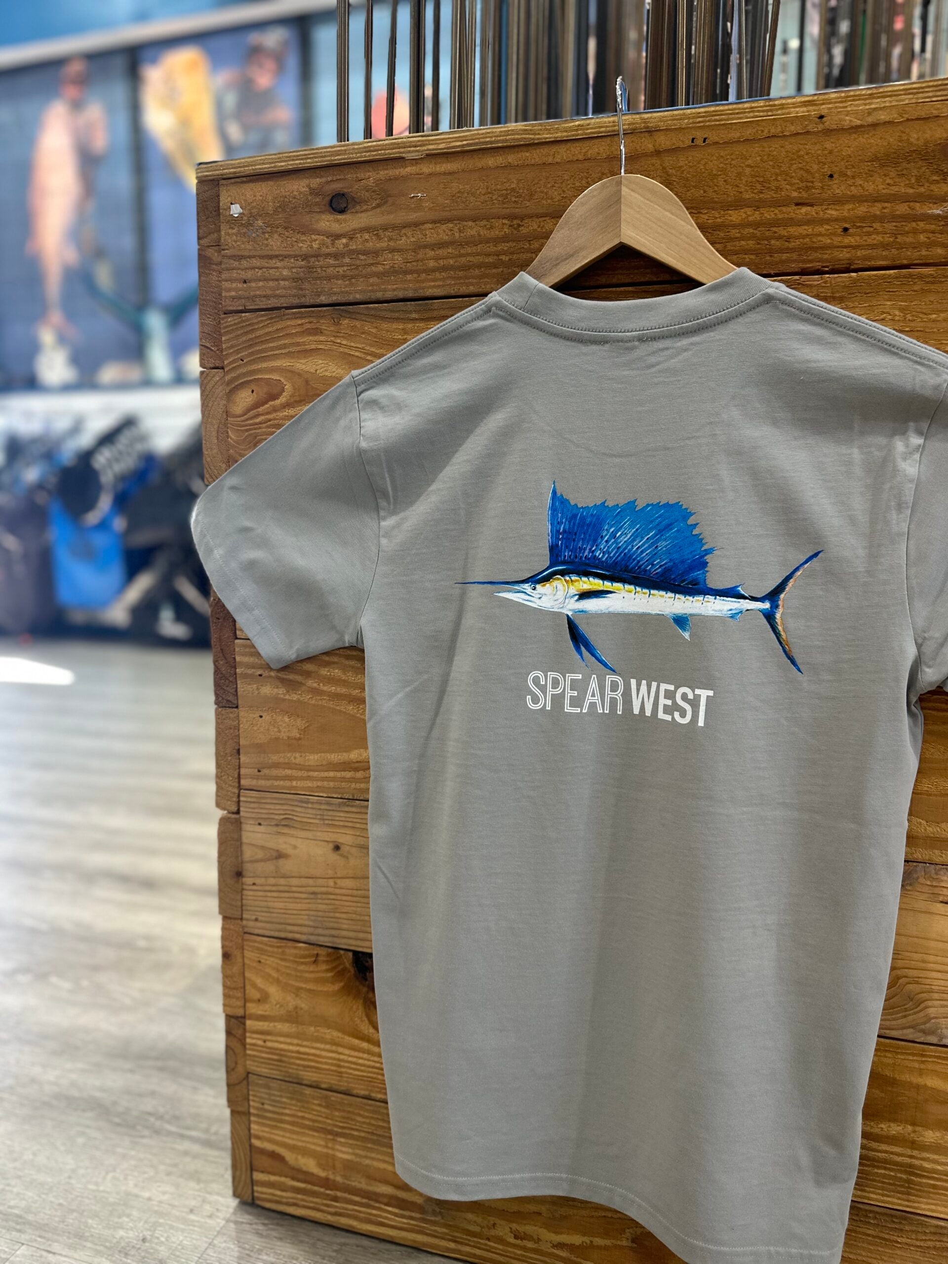 Spear West - Fish Print - T-Shirt - Sailfish image 1