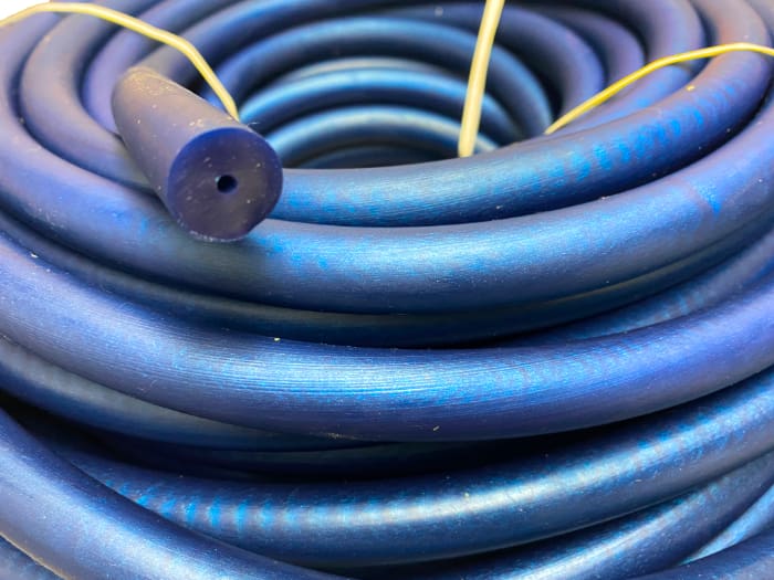 Magic Blue Ruber Mannysub - Bulk Rubber Blue Pearl Progressive - 16mm - Per 10cm