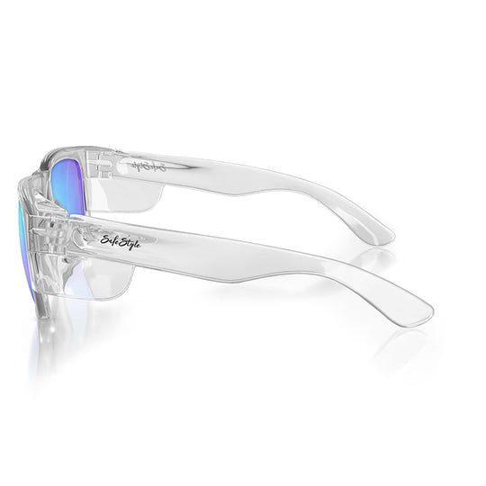 SafeStyle - Fusions - Clear Frame/Blue Mirror - Polarised image 1