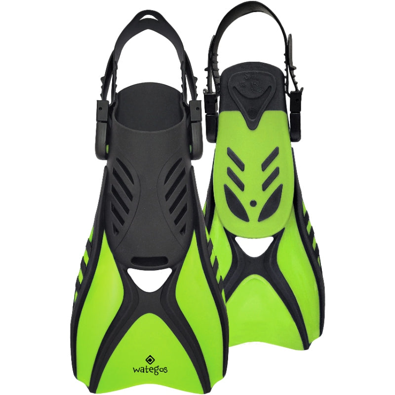 Ocean Pro - Wategos Junior Fins - Lime - S/M image