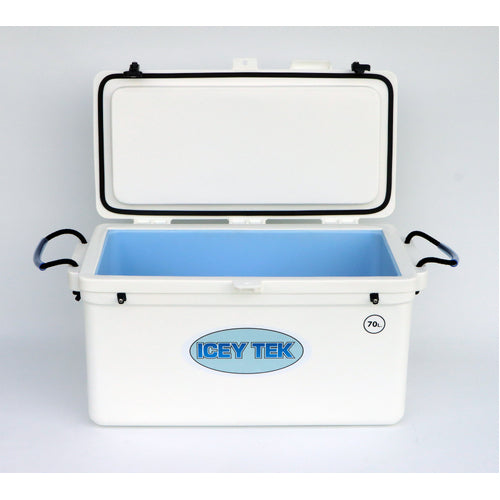 Icey Tek - 70L - Single Lid - Ice Box Cooler - White image 1