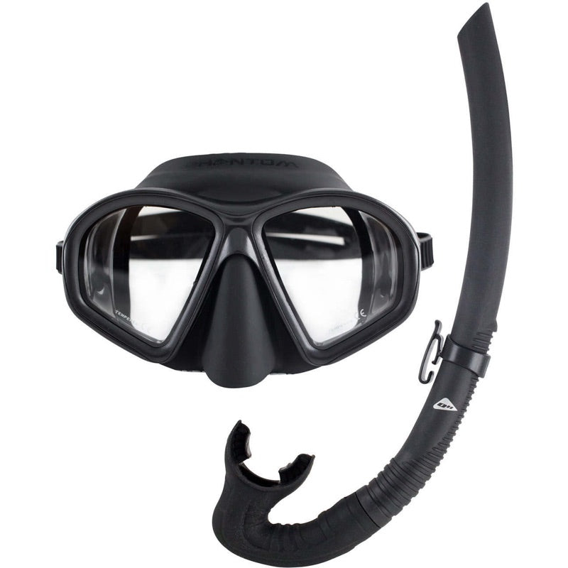 Ocean Hunter - Phantom Mask And Snorkel Set - Black - Spear West